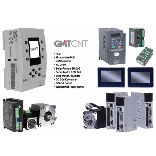 GMT PLC, HMI, AC sürücü, step ve servo motor ürün ailesi